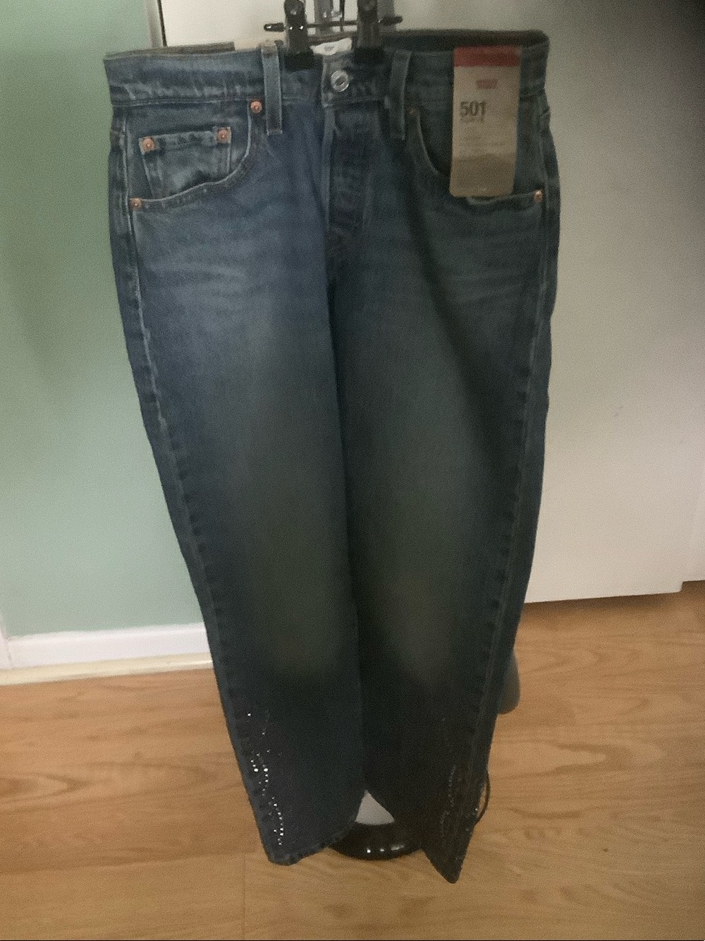 Levi's 501 curve Women's Straight Leg Jeans in Dark Blue Denim